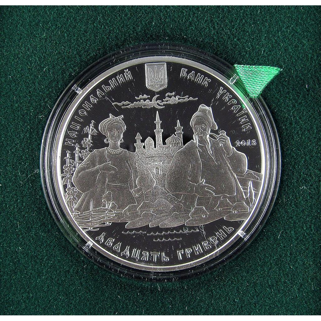 Ukraine 20 hryvnia Semen Hulak-Artemovsky Opera Singer Music silver coin 2013