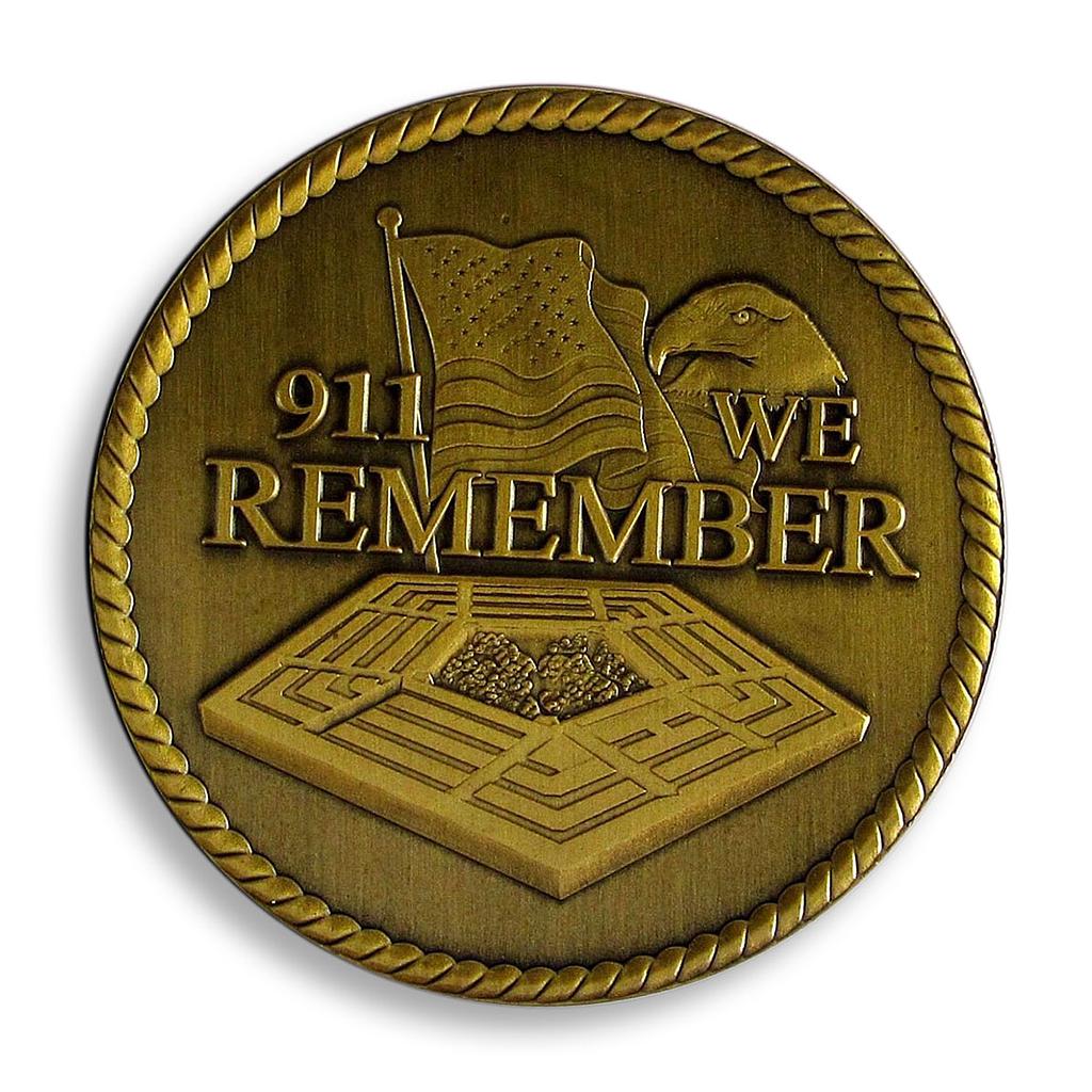 USA, Tragedy 11 september 2001, 9/11, We Remember, Pentagon, Military, Token