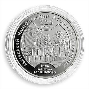 Ukraine 5 hryvnia 225 Years Lviv Medical University silver proof coin 2009