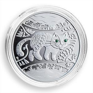 Ukraine 5 hryvnia Year of Cat Rabbit Oriental Calendar silver proof coin 2011