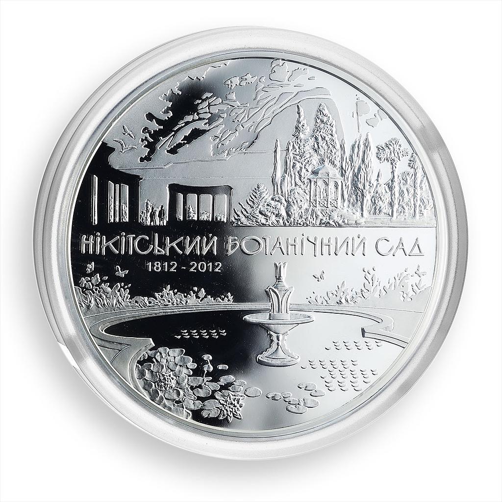 Ukraine 50 hryvnia 200 Years of Nikitsky Botanical Garden silver coin 2012