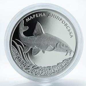 Ukraine 10 hryvnia Marena Barbus Borysthenicus silver proof coin 2018