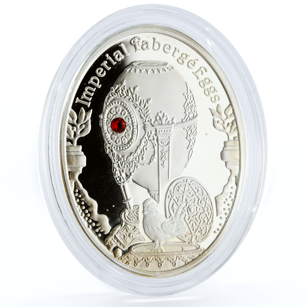 Niue 1 dollar Imperial Faberge Eggs Cockerel Egg Art proof silver coin 2012