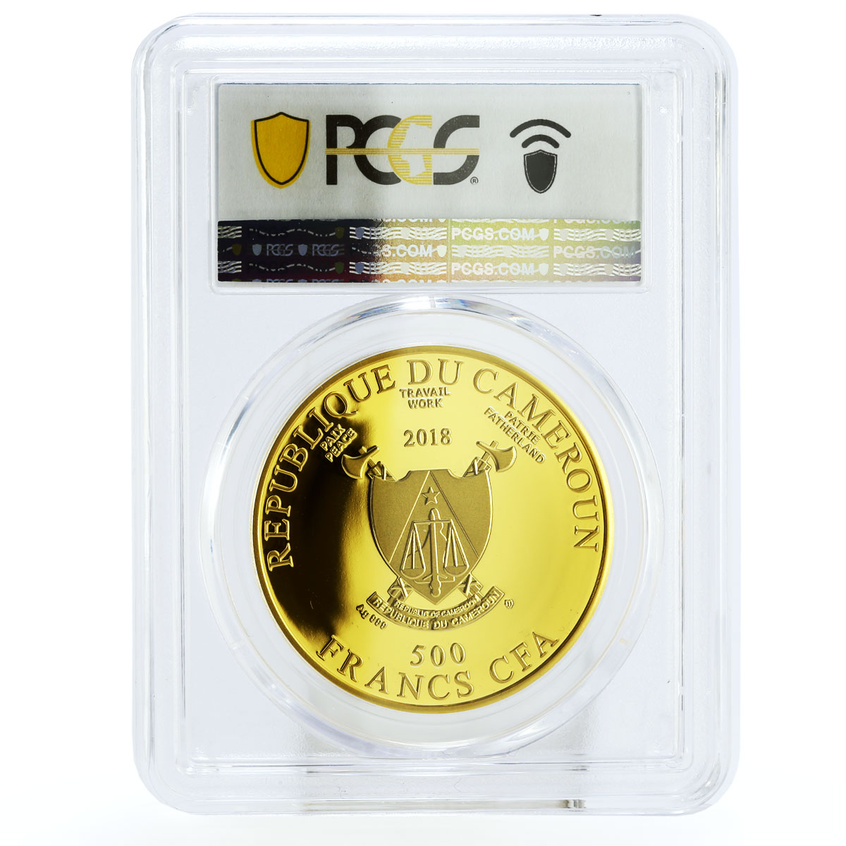 Cameroon 500 francs Painter Bartolomeo Madonna Art PR69 PCGS silver coin 2018