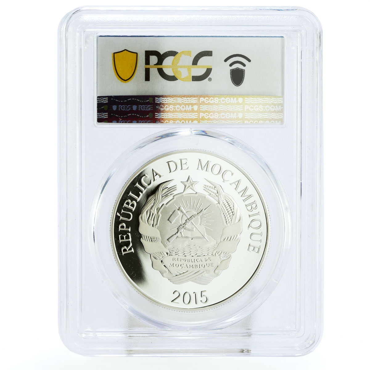 Mozambique 200 meticais 35 Years of the Metical PR69 PCGS silver coin 2015