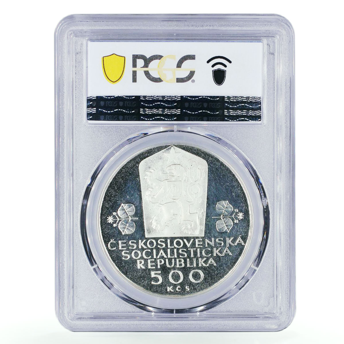 Czechoslovakia 500 korun National Federation Oak Tree PR64 PCGS silver coin 1988