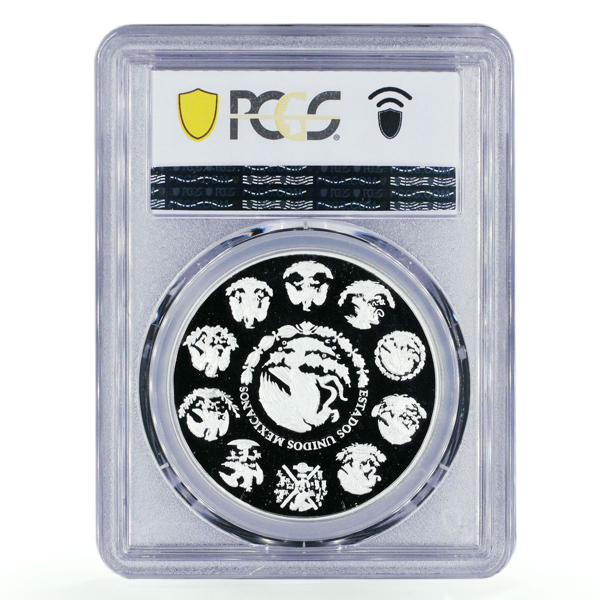 Mexico 1 onza Libertad Angel of Independence PR70 PCGS silver coin 2008