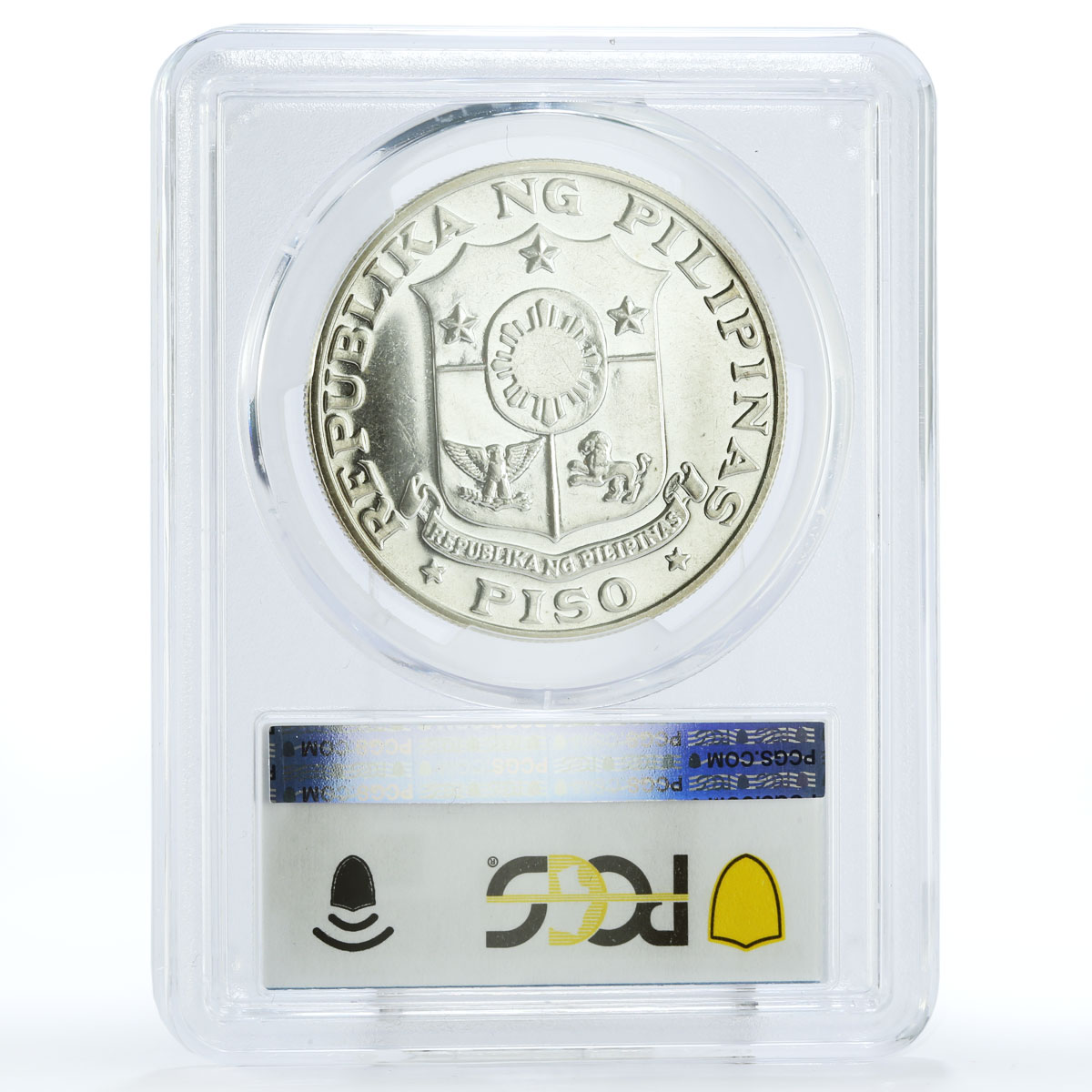 Philippines 1 piso Birth of Emilio Aguinaldo PL64 PCGS silver coin 1969