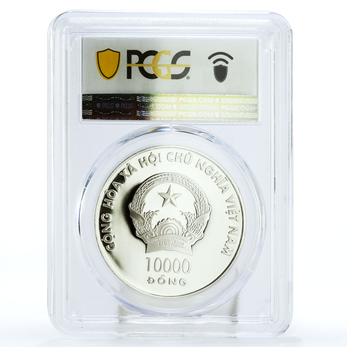 Vietnam 10000 dong Lunar Calendar Year of the Goat PR70 PCGS silver coin 2003