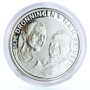 Denmark 500 kroner Jubilee of Queen Margrethe and Prince Henrik silver coin 2017