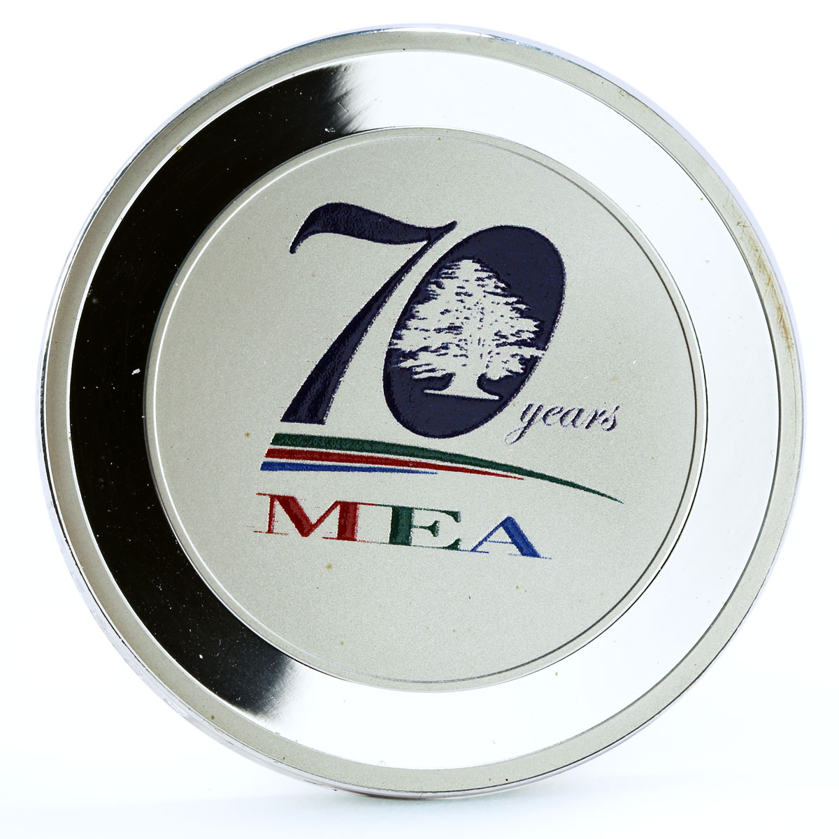 Lebanon 10 livres 70 Year Middle East Airlines Planes Aircraft silver coin 2015