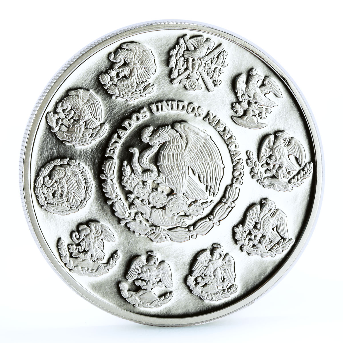 Mexico 2 onzas Libertad Angel of Independence proof silver coin 2009