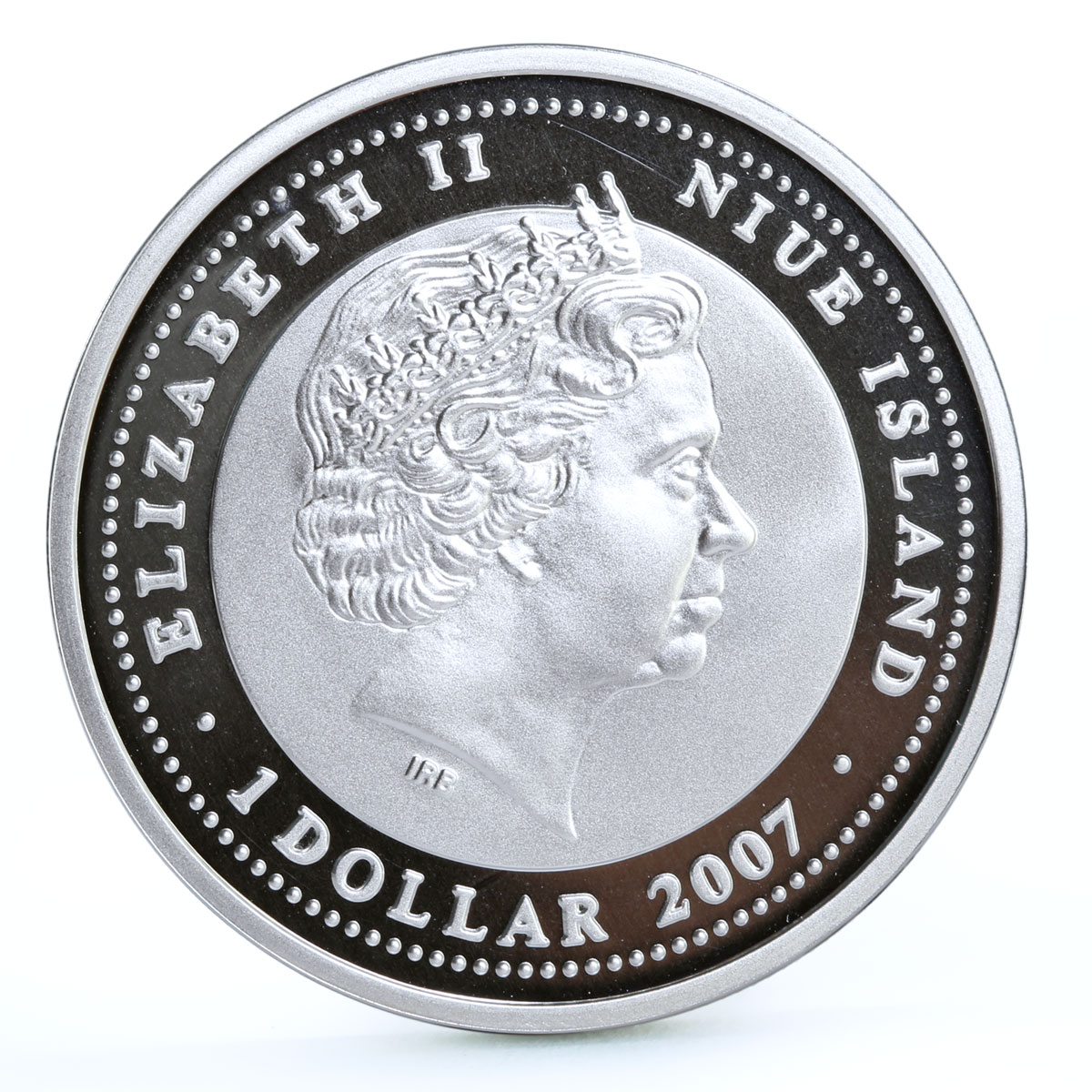 Niue 1 dollar Russian Nature Siberian Sable Animals Fauna proof silver coin 2007