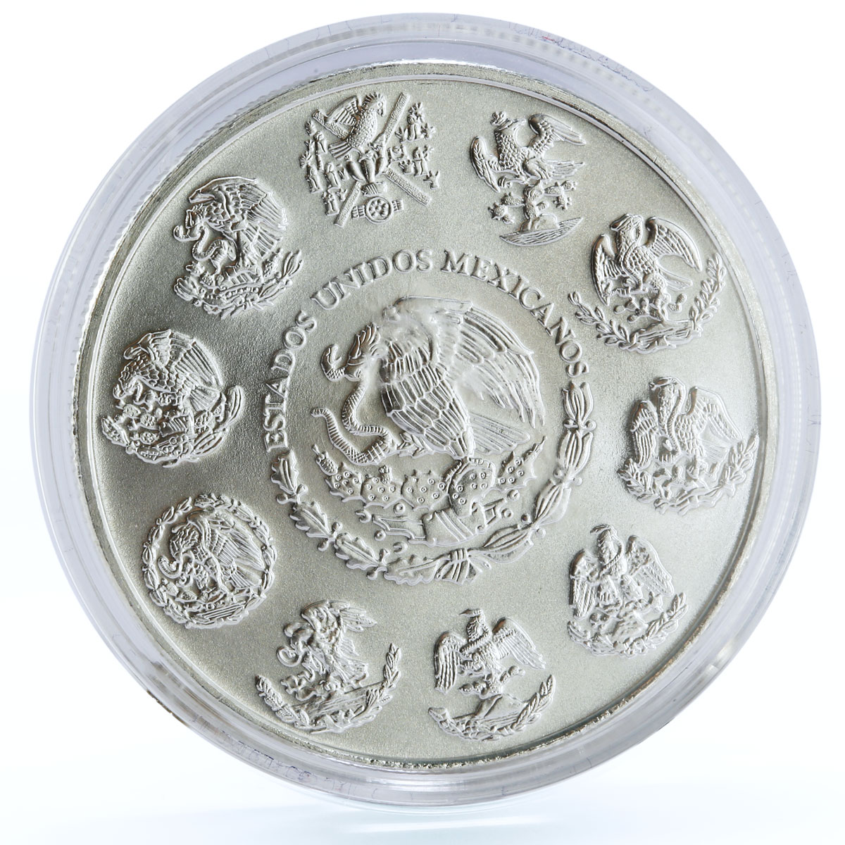 Mexico 1 onza Libertad Angel of Independence gilded silver coin 2008