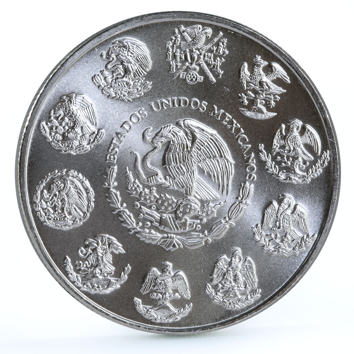 Mexico 1 onza Libertad Angel of Independence gilded silver coin 2008