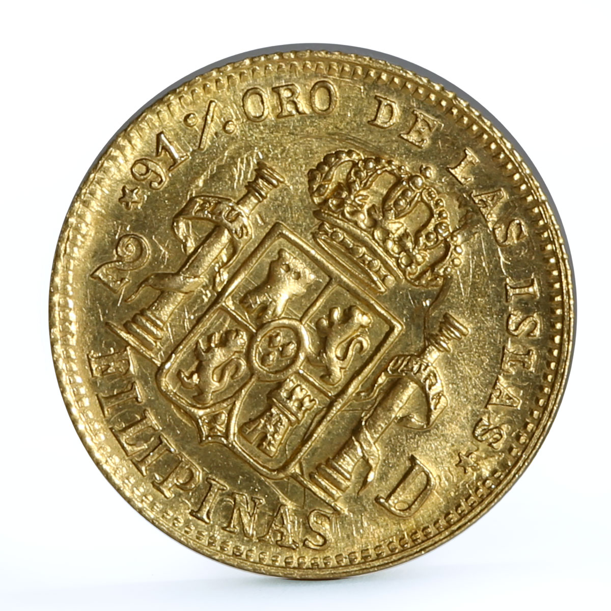 Philippines 2 dollars State Coinage Coat of Arms X# Tn1 gold coin 1946