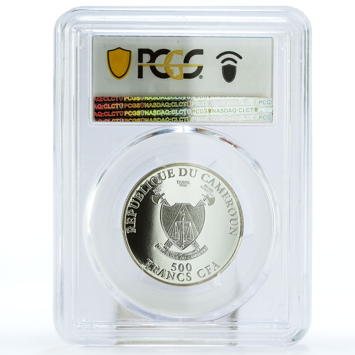 Cameroon 500 francs Odyssey Polyphemus PR69 PCGS silver coin 2018