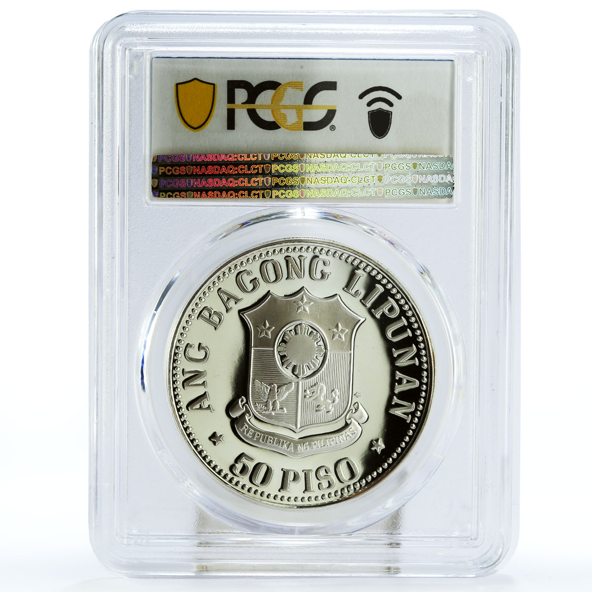 Philippines 50 piso Inauguration of New Mint PR69 PCGS silver coin 1977