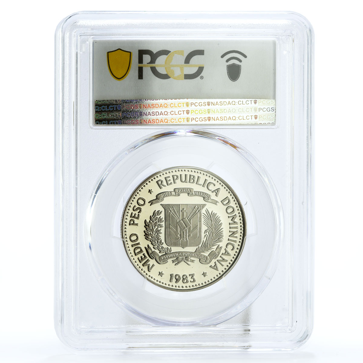 Dominican Republic 1/2P Bono Espaillat Human Rights PR69 PCGS CuNi coin 1983