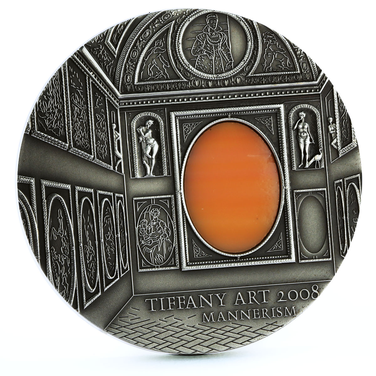 Palau 10 dollars Tiffany Art Masterpieces Mannerism Renaissance silver coin 2008