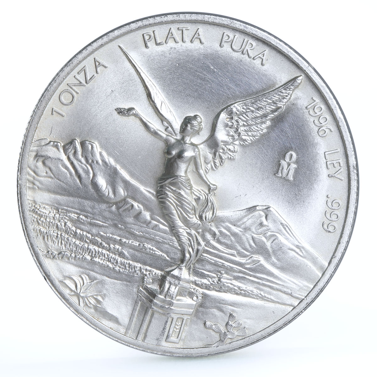 Mexico 1 onza Libertad Angel of Independence silver coin 1996