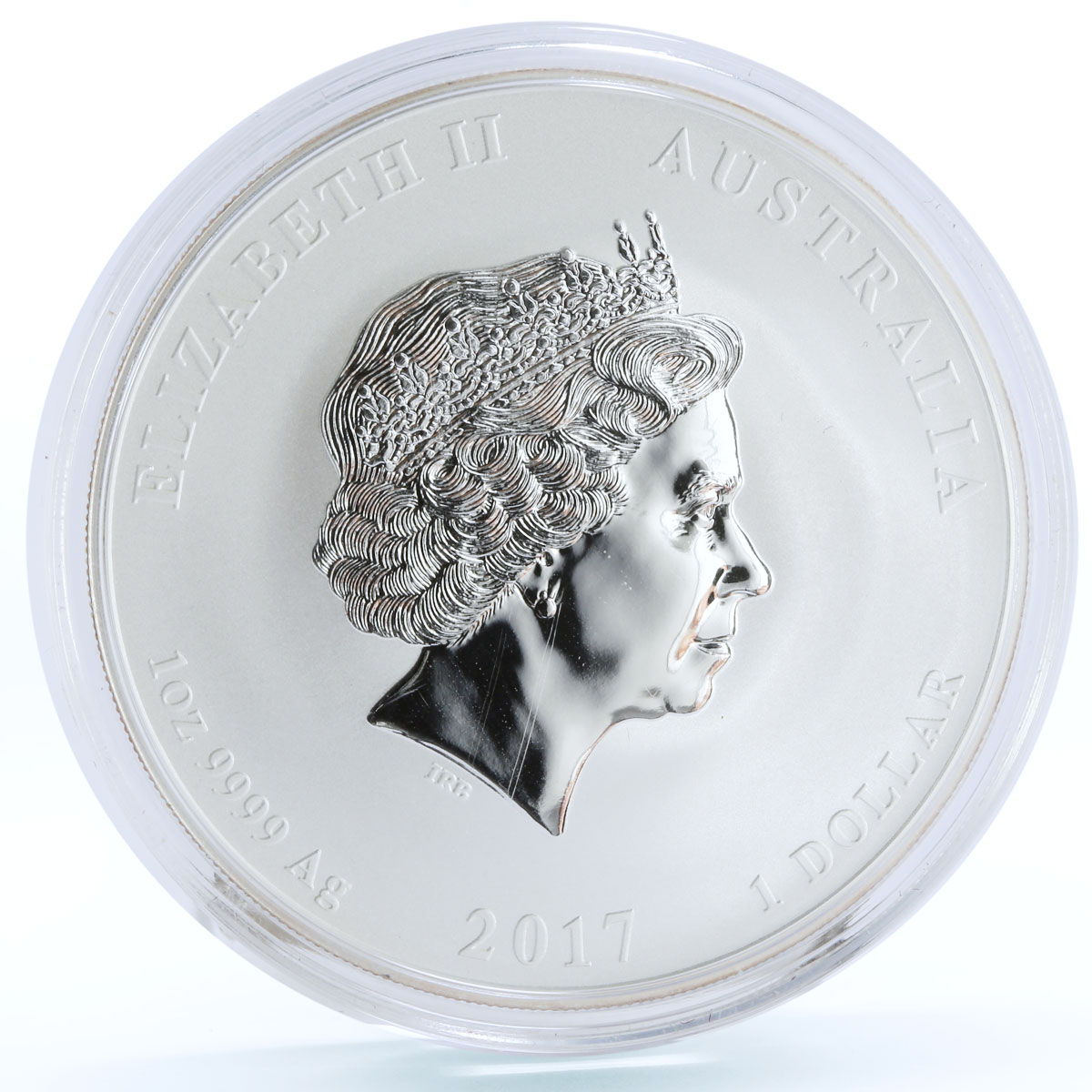 Australia 1 dollar Lunar Calendar series II Year of the Rooster silver coin 2017