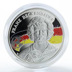 Armenia 100 dram Kings of Football Franz Beckenbauer colored silver coin 2009