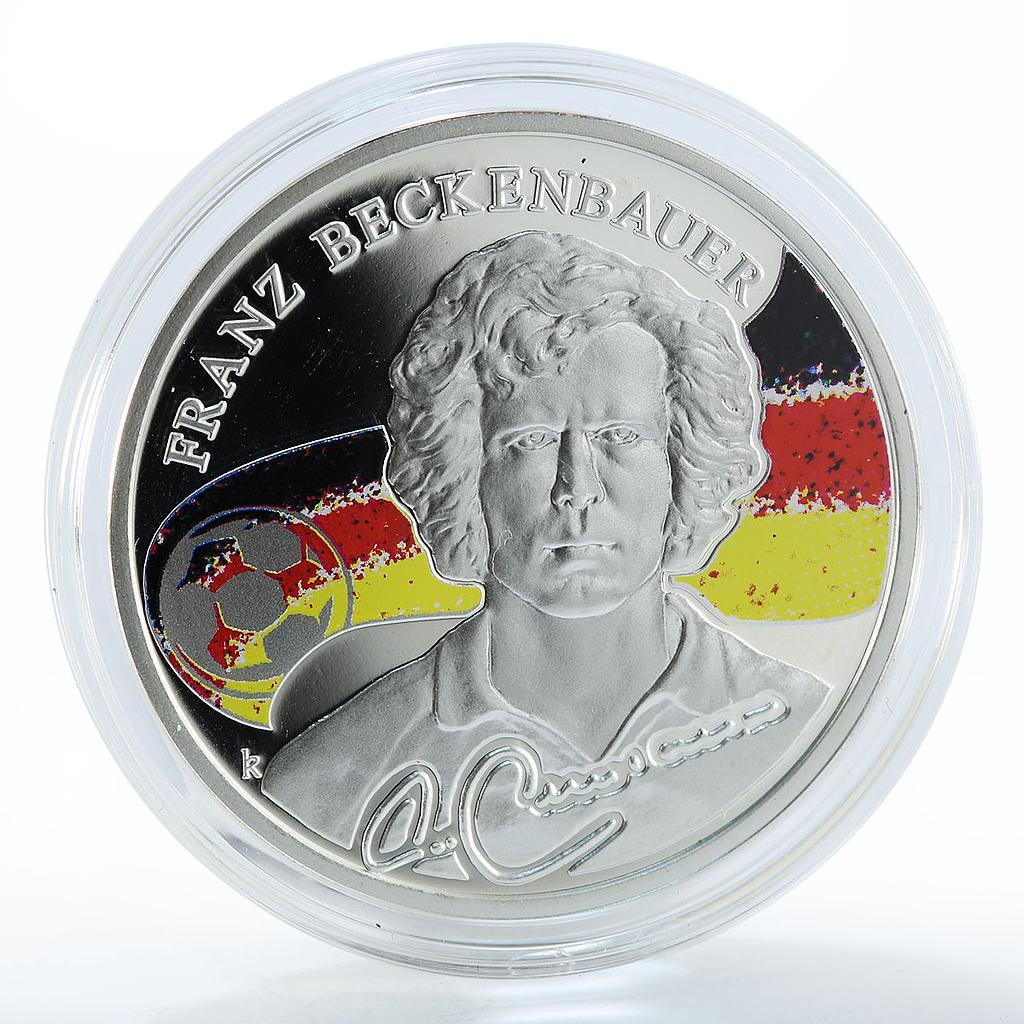 Armenia 100 drams Franz Beckenbauer Kings of Football blister silver coin 2009