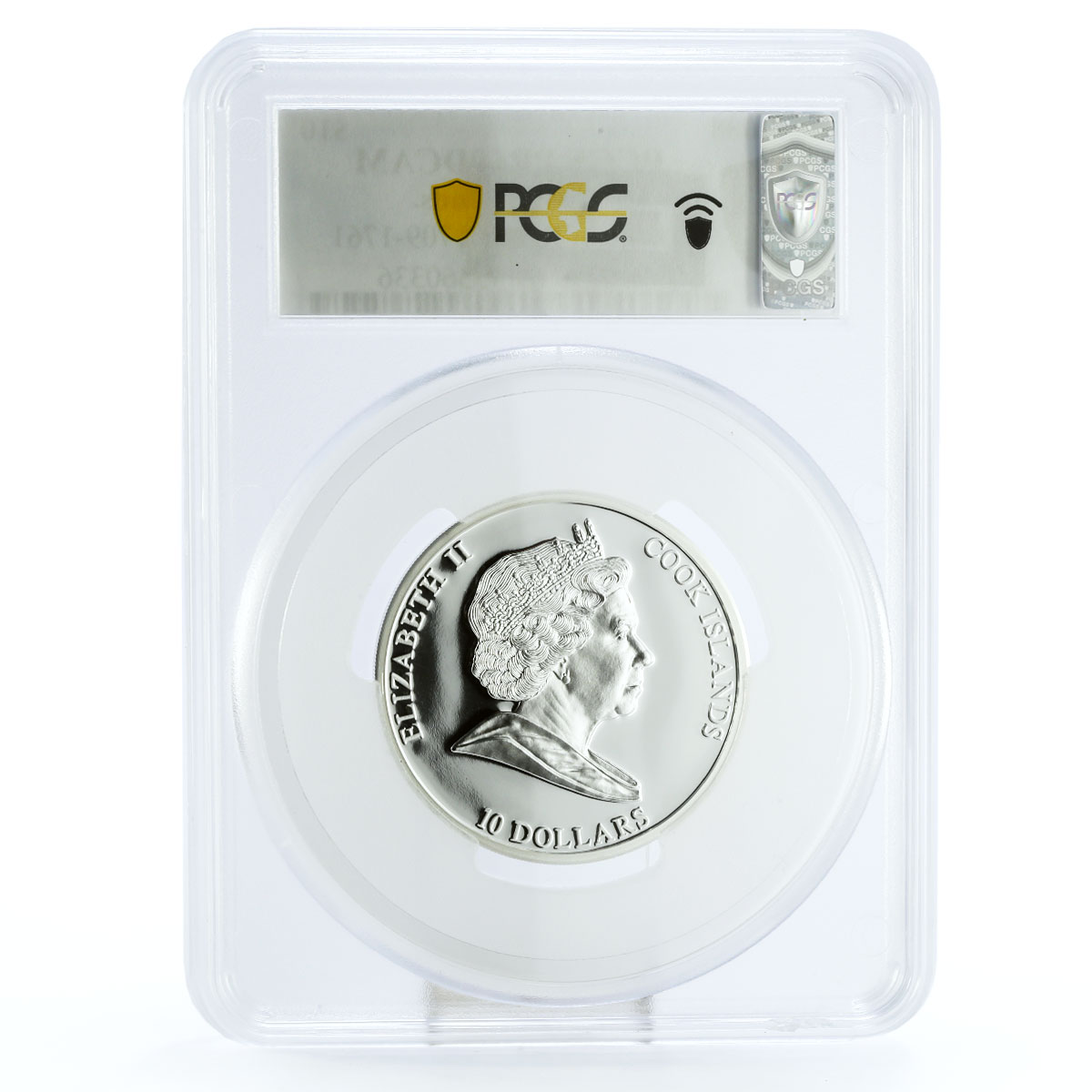 Cook Islands 10 dollars Rulers of Russia Elizabeth I PR69 PCGS silver coin 2008