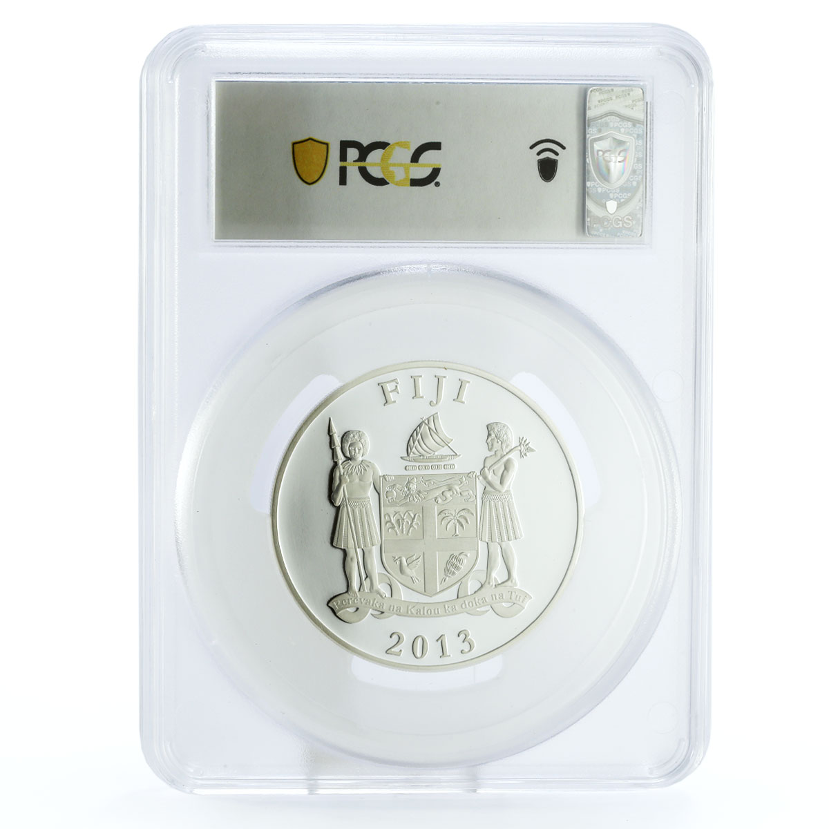 Fiji 25 dollars Football World Cup in Brazil Player PR69 PCGS silver coin 2013