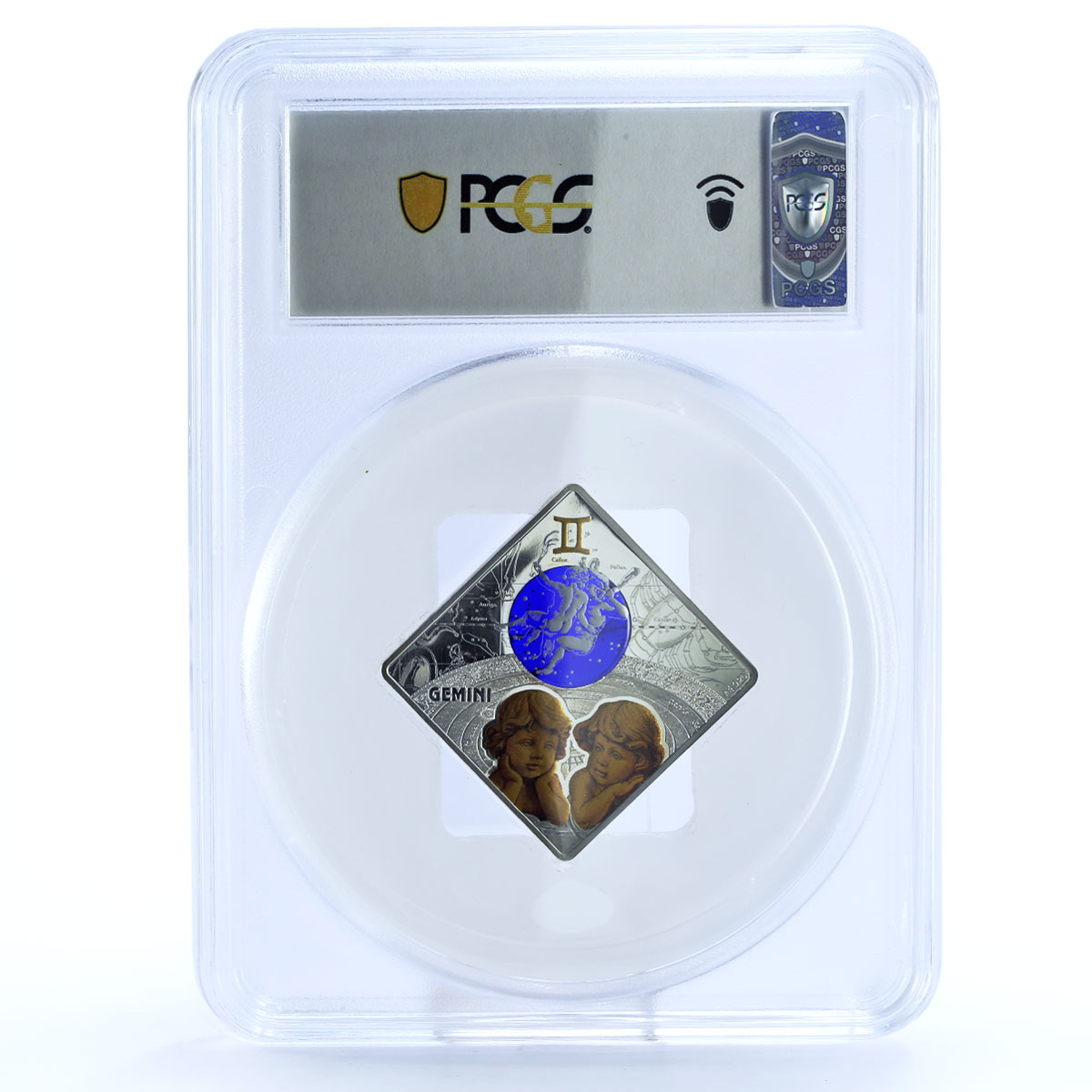 Macedonia 100 denari Zodiac Signs series Gemini PR70 PCGS silver coin 2018