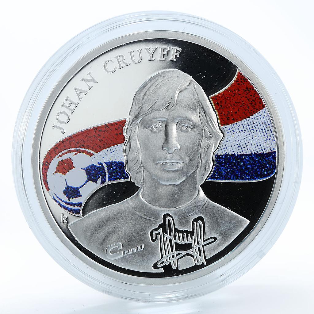 Armenia 100 dram Kings of Football series Johan Cruyff proof silver coin 2010