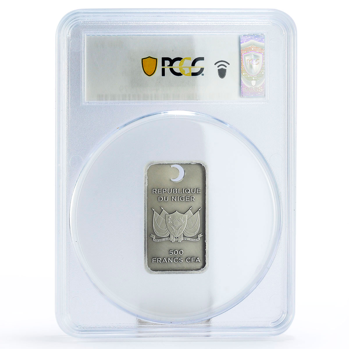 Niger 500 francs Name of Allah Islam MS70 PCGS silver coin 2013