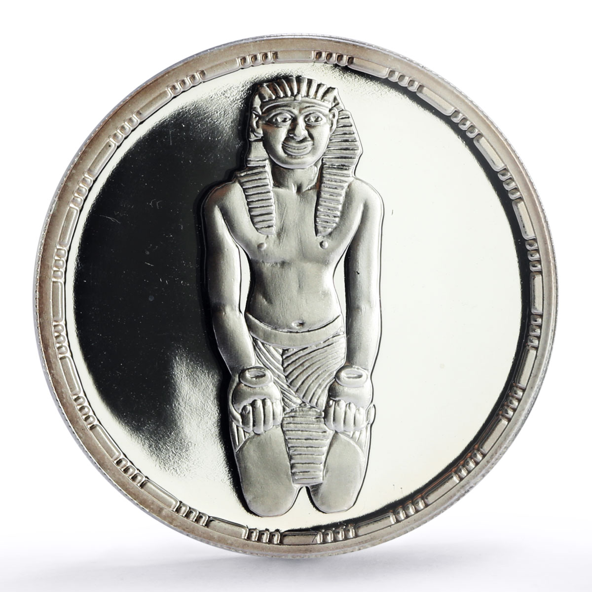 Egypt 5 pounds Ancient Treasures King Pepi I Sculpture PR69 PCGS Ag coin 1994