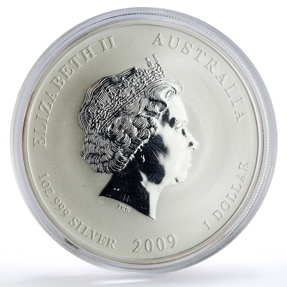 Australia 1 dollar Lunar Calendar series II Year of the Ox silver coin 2009