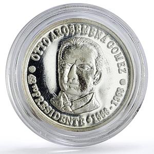 Ecuador 1000 sucres 42th President Otto Arosemena Gomez Politics Ag coin 2019