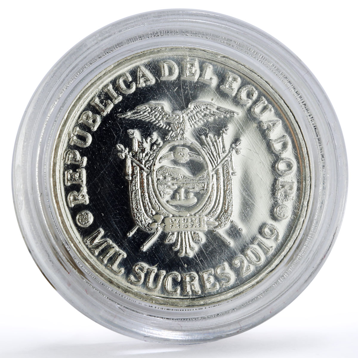 Ecuador 1000 sucres 44th President Jaime Roldos Aguilera Politics Ag coin 2019