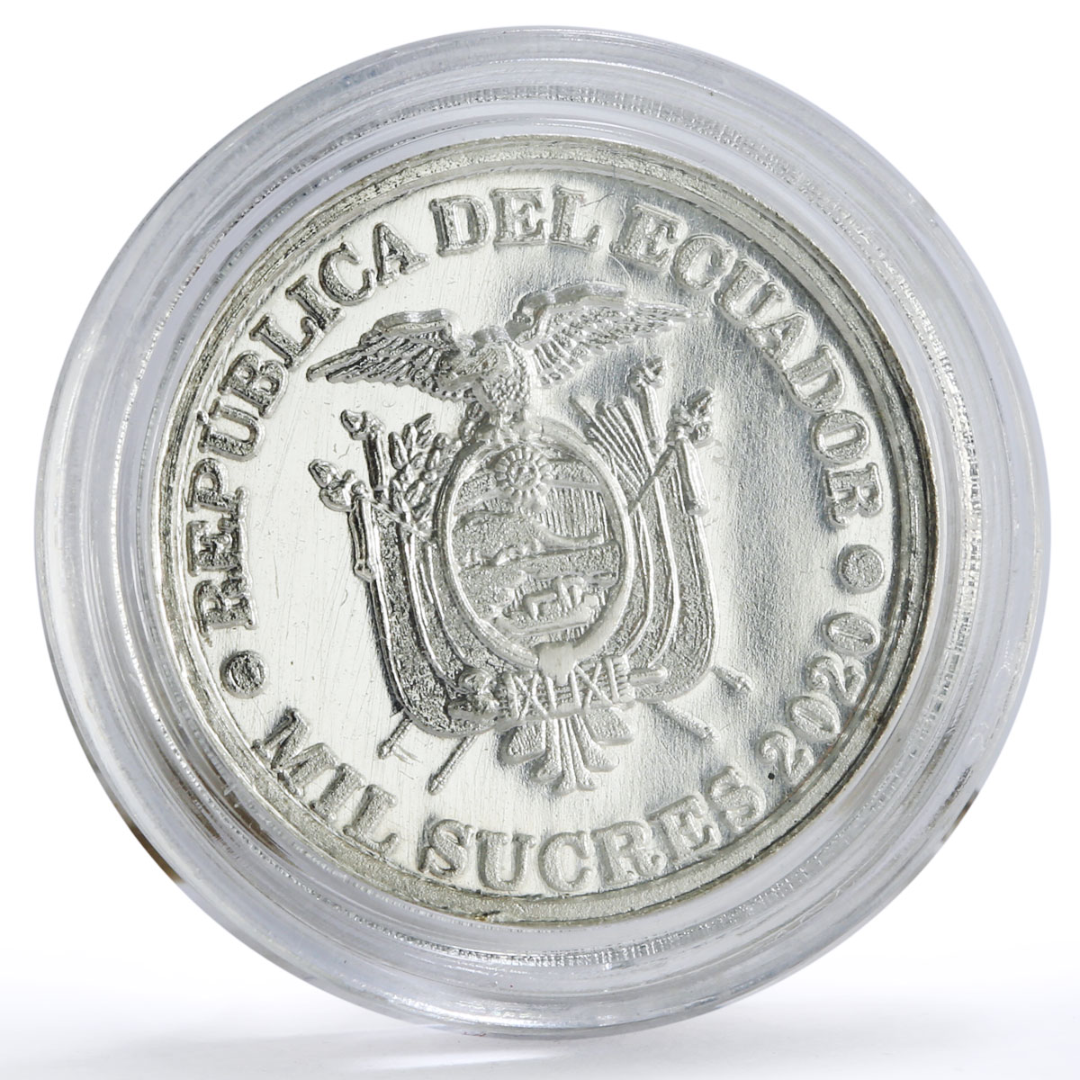Ecuador 1000 sucres 51th President Jamil Mahuad Witt Politics silver coin 2020