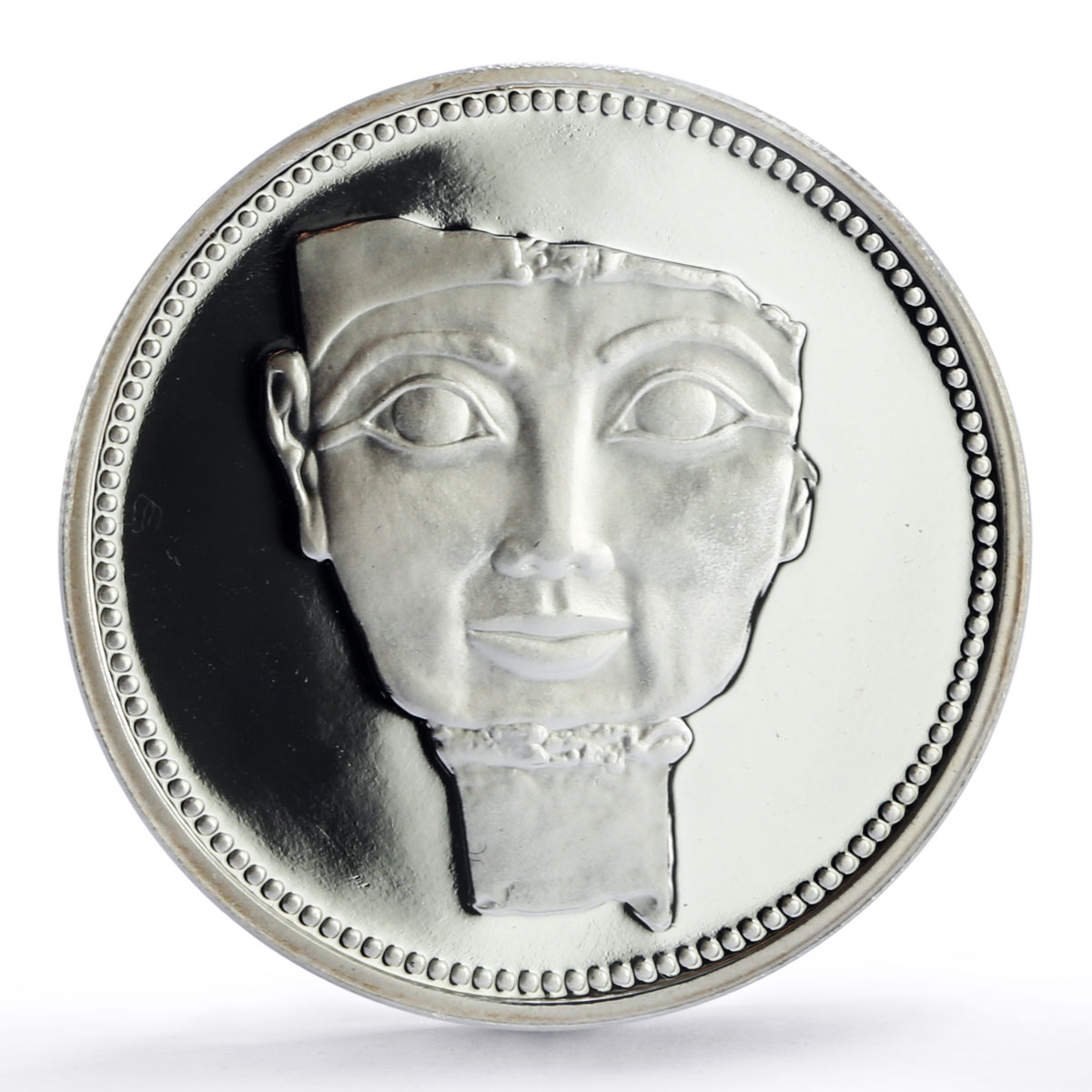 Egypt 5 pounds Ancient Treasures Queen Hatshepsut Mask PR68 PCGS Ag coin 1994