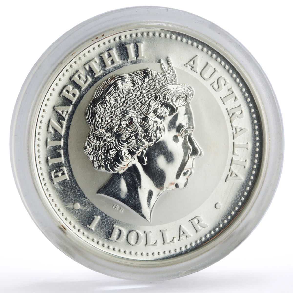 Australia 1 dollar Lunar Calendar series I Year of the Monkey silver coin 2004