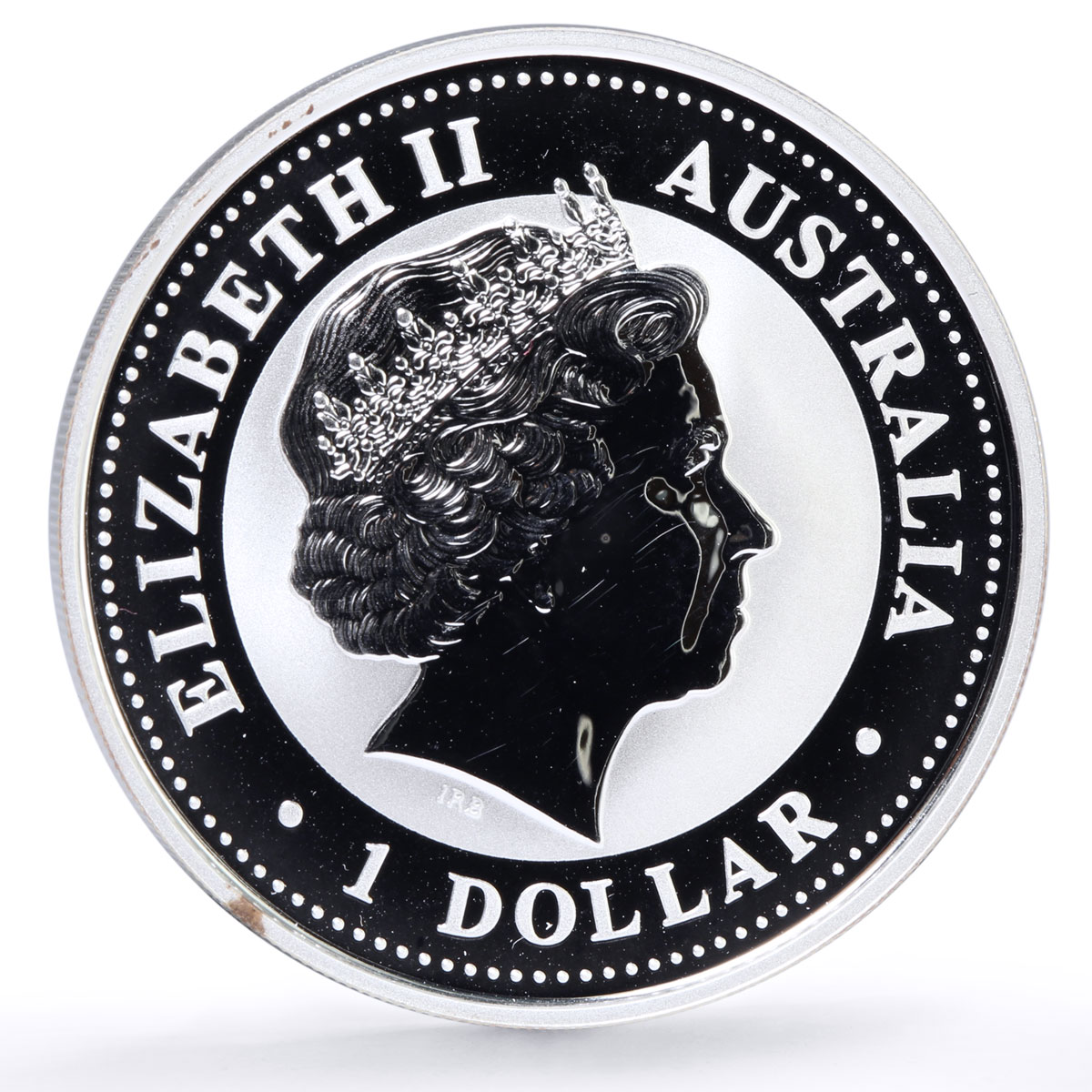 Australia 1 dollar Lunar Calendar series I Year of the Monkey silver coin 2004