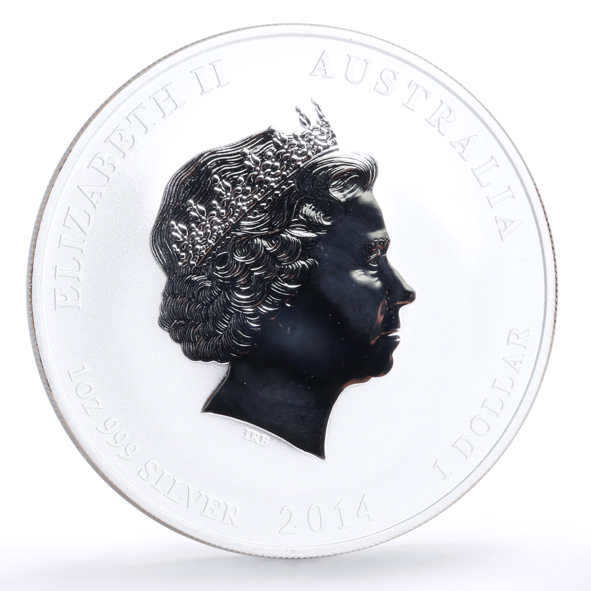 Australia 1 dollar Lunar Calendar series II Year of the Horse silver coin 2014