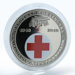 Ukraine 5 hryven 100 years Society of Red Cross Ukraine coin 2018