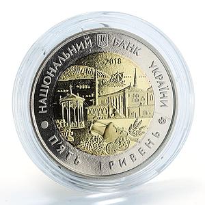 Ukraine 5 hryvnia Autonomous Republic Sea Ship bimetal coin 2018