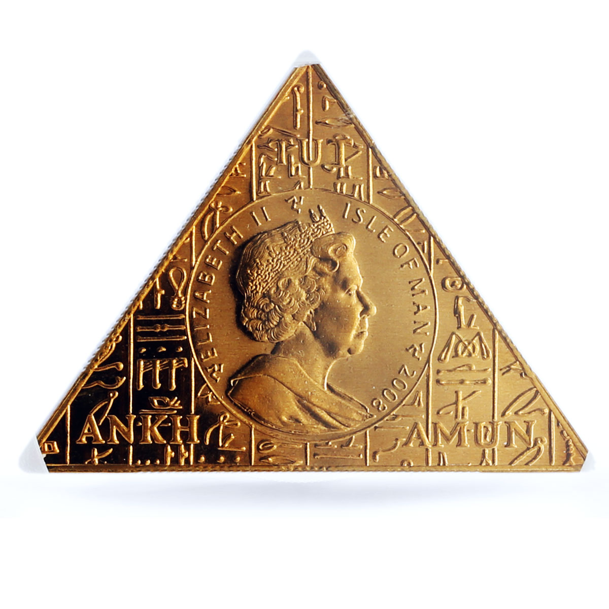 Isle of Man 1 crown Tutankhamun Coffin MS69 PCGS bronze coin 2008