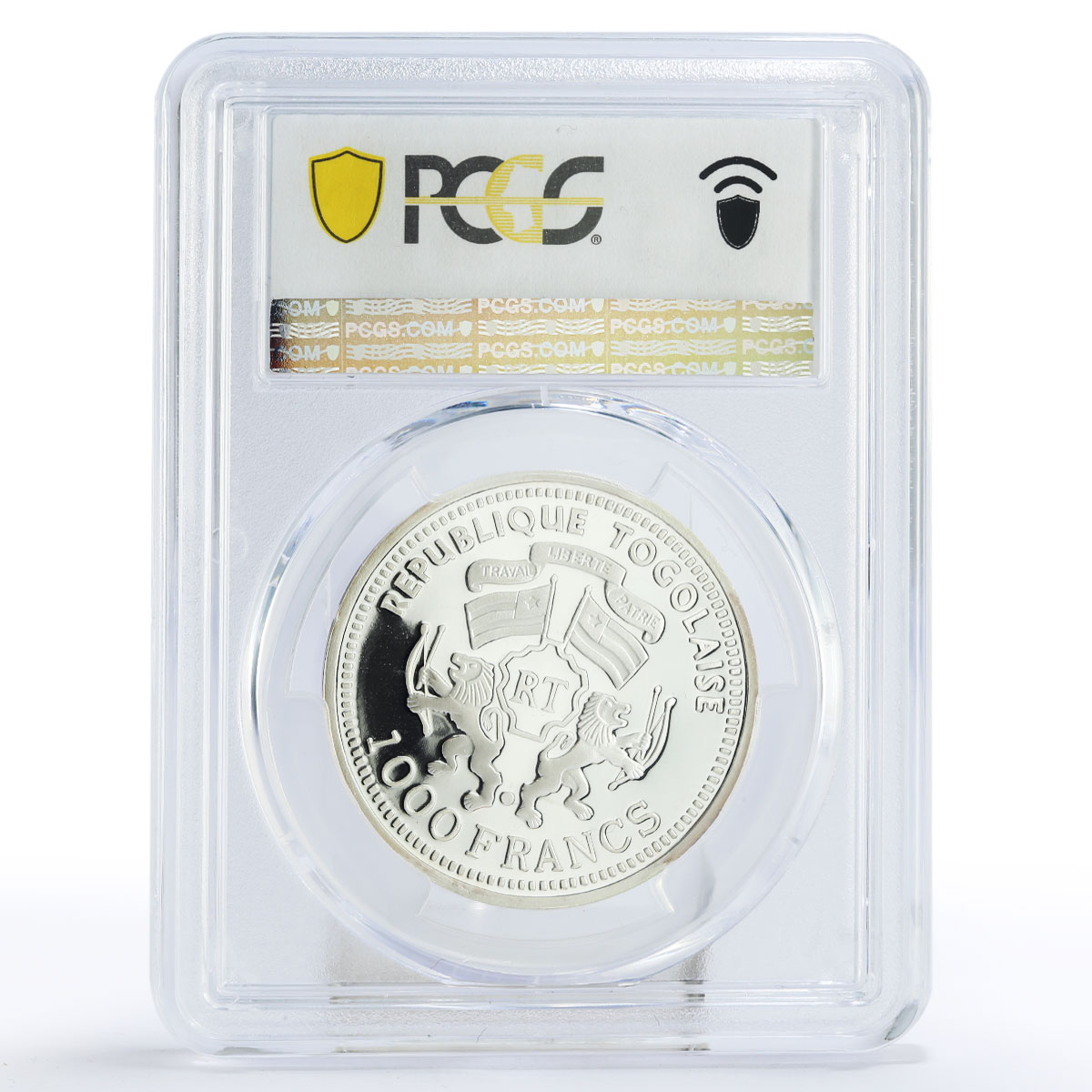 Togo 1000 francs Religion Reformation Martin Luther PR69 PCGS silver coin 1999