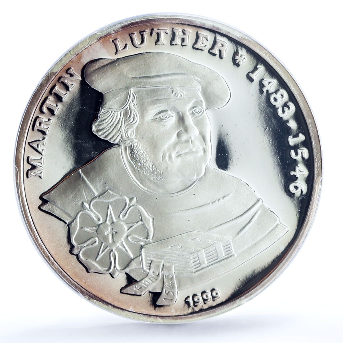 Togo 1000 francs Religion Reformation Martin Luther PR69 PCGS silver coin 1999
