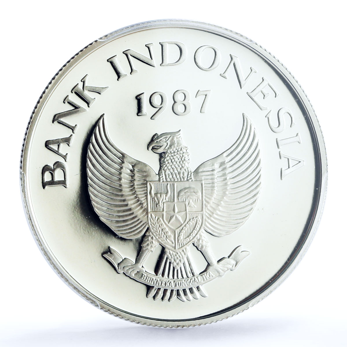 Indonesia 10000 rupiah World Wildlife Wild Pig Fauna PR70 PCGS silver coin 1987