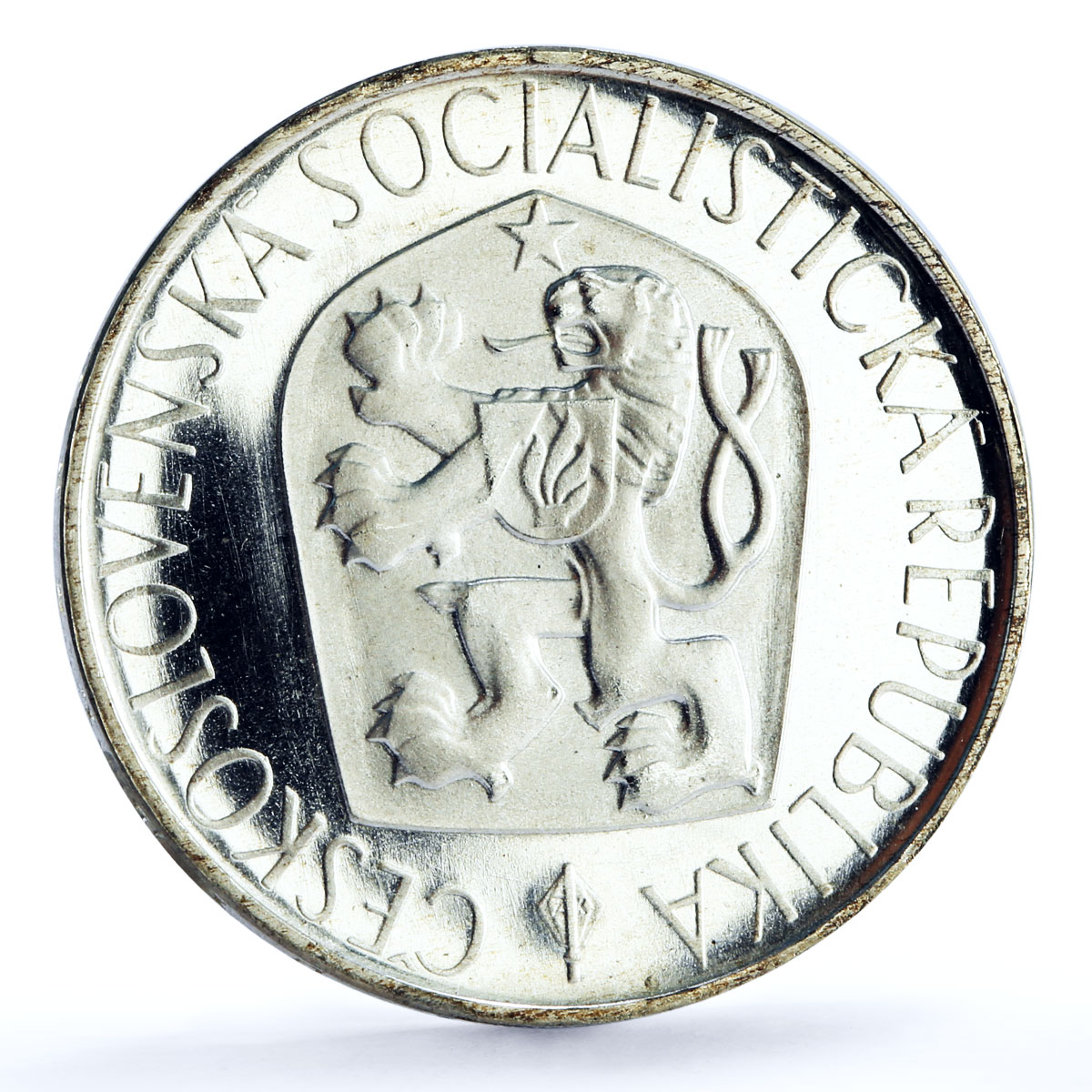 Czechoslovakia 10 korun Hussites Movement Revolutionary Jan Hus silver coin 1965