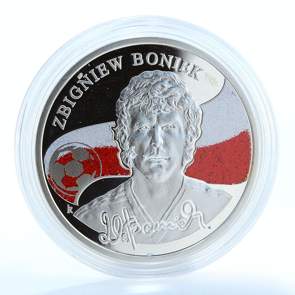 Armenia 100 drams Zbigniew Boniek Kings of Football silver proof coin 2009